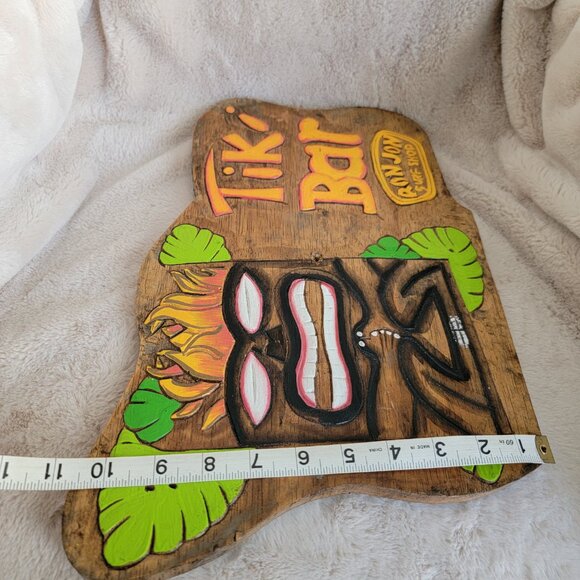 15" x 10½" Ron Jon Wood Decor Tiki Sign Bar Pool Man Cave Surfer Gift Nautical - Picture 16 of 16